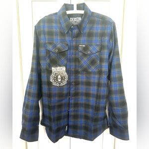 DIXXON x Black rifle coffee comapny Black and Blue Flannel Shirt